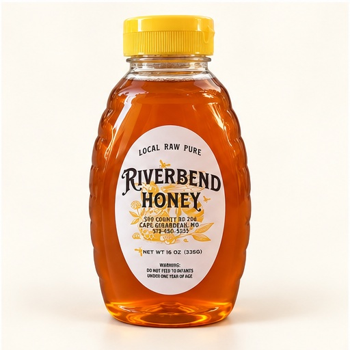 Riverbend Honey 16 oz squeeze bottle