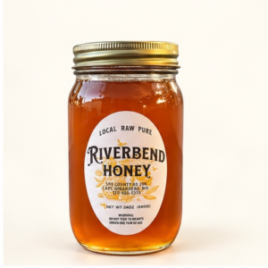 Riverbend Honey pint glass jar 24 oz