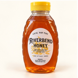 Riverbend Honey pint squeeze bottle 24 oz